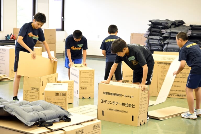災害に備え自助の心構え学ぶ　六戸で子ども対象防災キャンプ