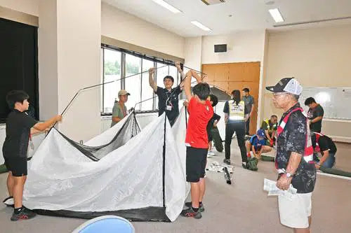 災害時、どう行動する？　小学生が防災キャンプ／久慈